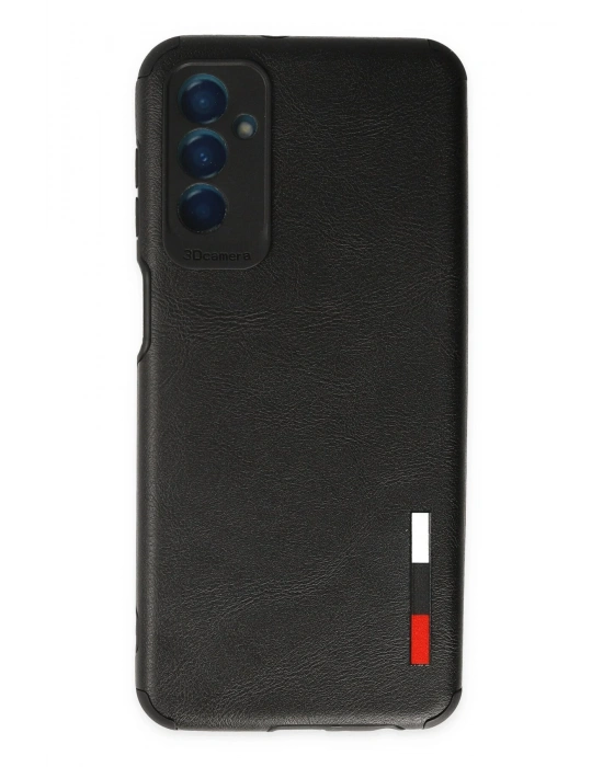 Newface Samsung Galaxy M13 Kılıf Loop Deri Silikon - Siyah