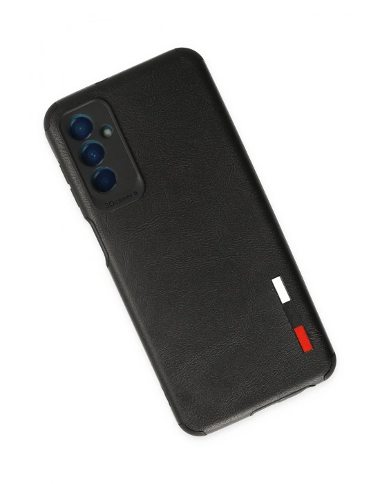 Newface Samsung Galaxy M13 Kılıf Loop Deri Silikon - Siyah