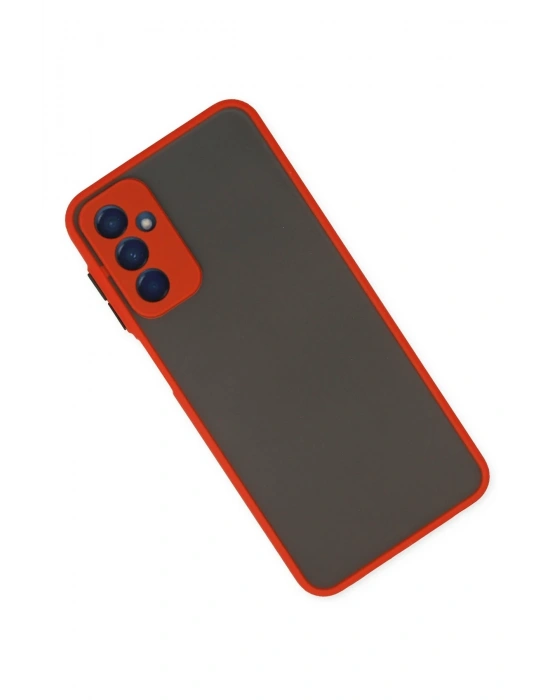 Newface Samsung Galaxy M13 Kılıf Montreal Silikon Kapak - Kırmızı