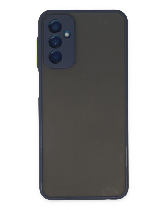 Newface Samsung Galaxy M13 Kılıf Montreal Silikon Kapak - Lacivert