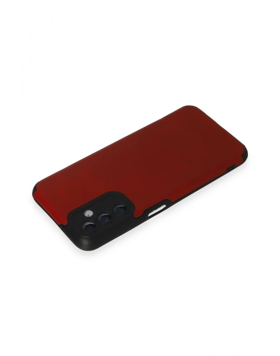 Newface Samsung Galaxy M14 5G Kılıf Loop Deri Silikon - Kırmızı