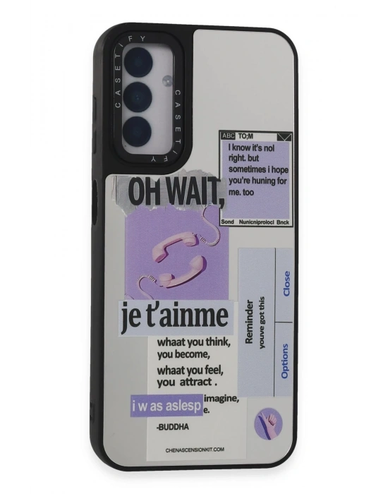 Newface Samsung Galaxy M14 5G Kılıf Mirror Desenli Kapak - Mirror - 4