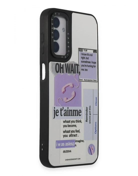 Newface Samsung Galaxy M14 5G Kılıf Mirror Desenli Kapak - Mirror - 4