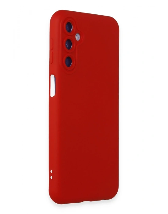 Newface Samsung Galaxy M14 5G Kılıf Nano içi Kadife Silikon - Kırmızı