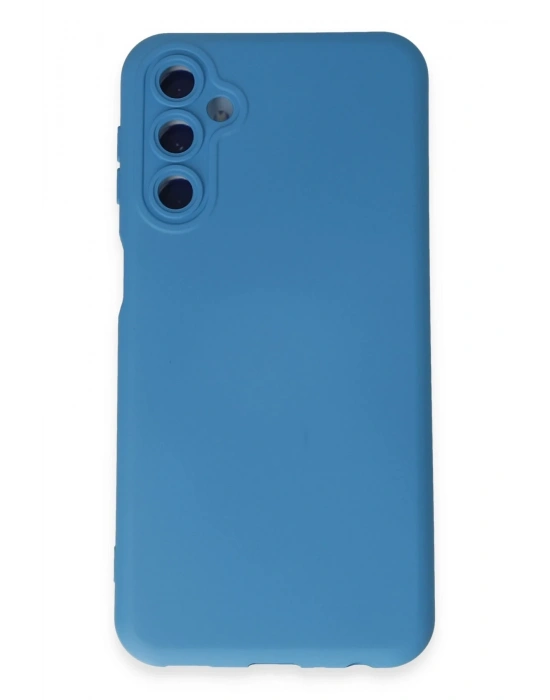 Newface Samsung Galaxy M14 5G Kılıf Nano içi Kadife Silikon - Mavi