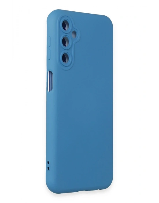 Newface Samsung Galaxy M14 5G Kılıf Nano içi Kadife Silikon - Mavi