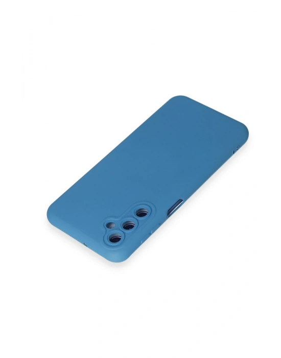 Newface Samsung Galaxy M14 5G Kılıf Nano içi Kadife Silikon - Mavi