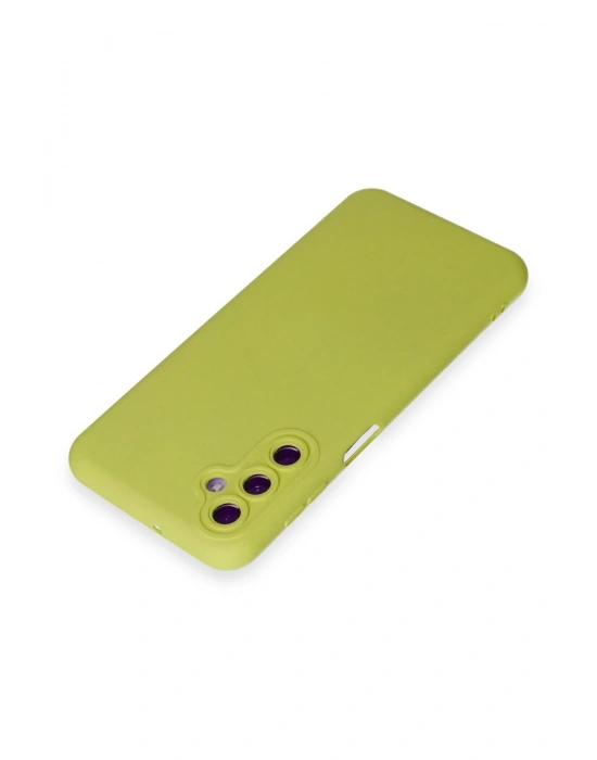 Newface Samsung Galaxy M14 5G Kılıf Nano içi Kadife Silikon - Sarı