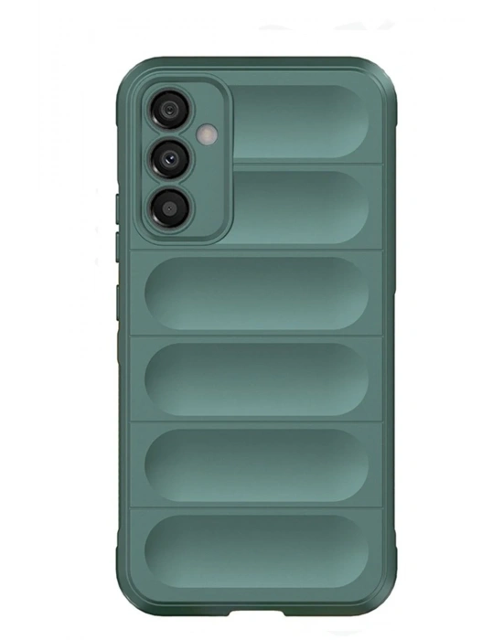 Newface Samsung Galaxy M14 5G Kılıf Optimum Silikon - Koyu Yeşil