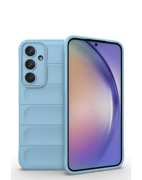 Newface Samsung Galaxy M14 5G Kılıf Optimum Silikon - Sky Blue