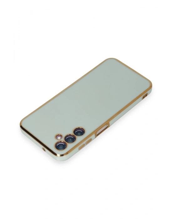 Newface Samsung Galaxy M14 5G Kılıf Volet Silikon - Açık Yeşil