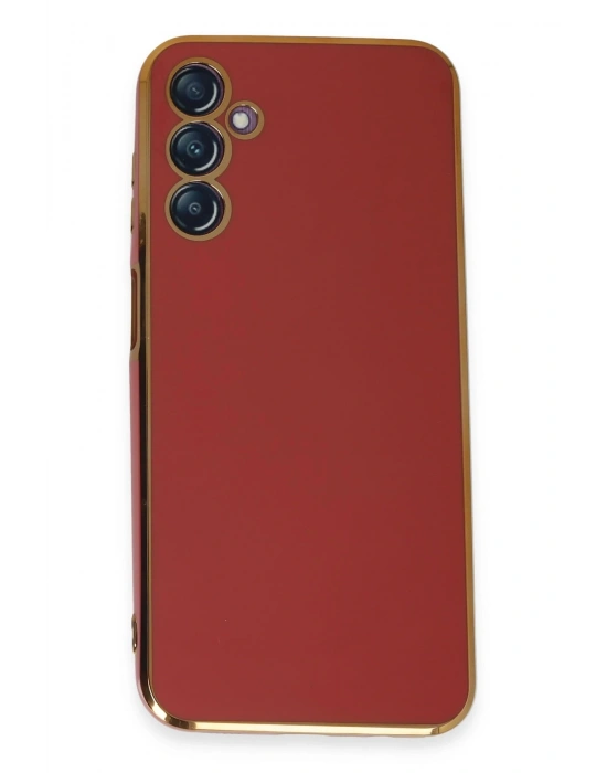 Newface Samsung Galaxy M14 5G Kılıf Volet Silikon - Kırmızı