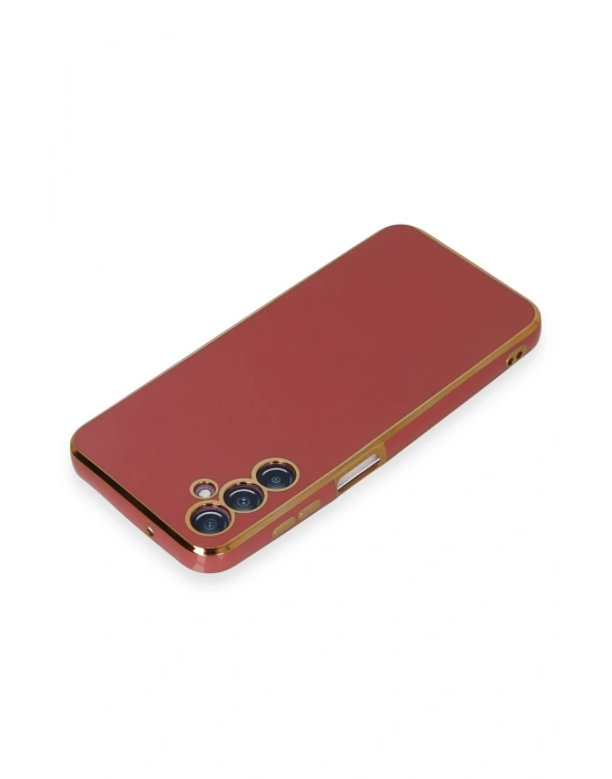 Newface Samsung Galaxy M14 5G Kılıf Volet Silikon - Kırmızı