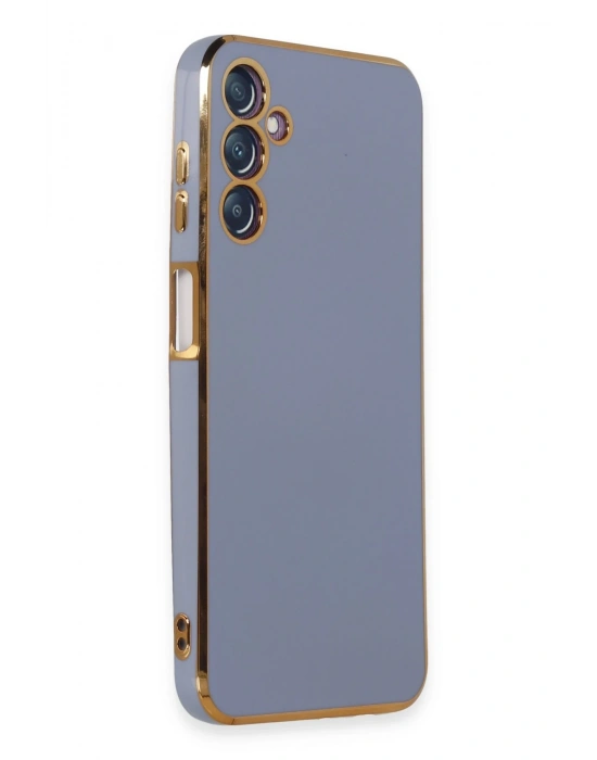 Newface Samsung Galaxy M14 5G Kılıf Volet Silikon - Mavi