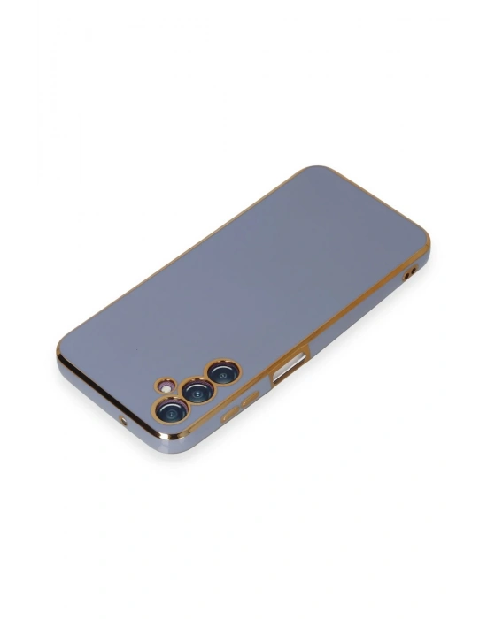 Newface Samsung Galaxy M14 5G Kılıf Volet Silikon - Mavi