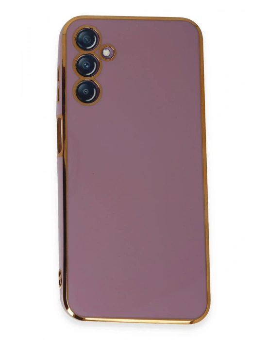 Newface Samsung Galaxy M14 5G Kılıf Volet Silikon - Mor