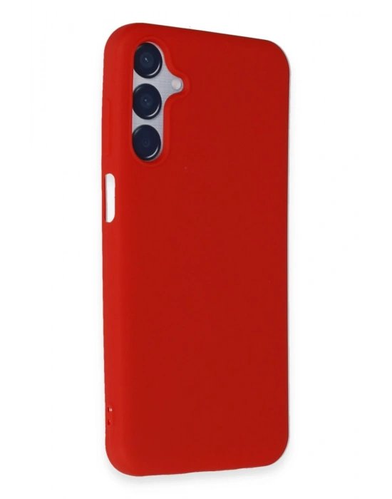 Newface Samsung Galaxy M15 Kılıf First Silikon - Kırmızı