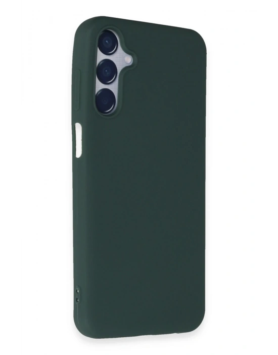 Newface Samsung Galaxy M15 Kılıf First Silikon - Koyu Yeşil