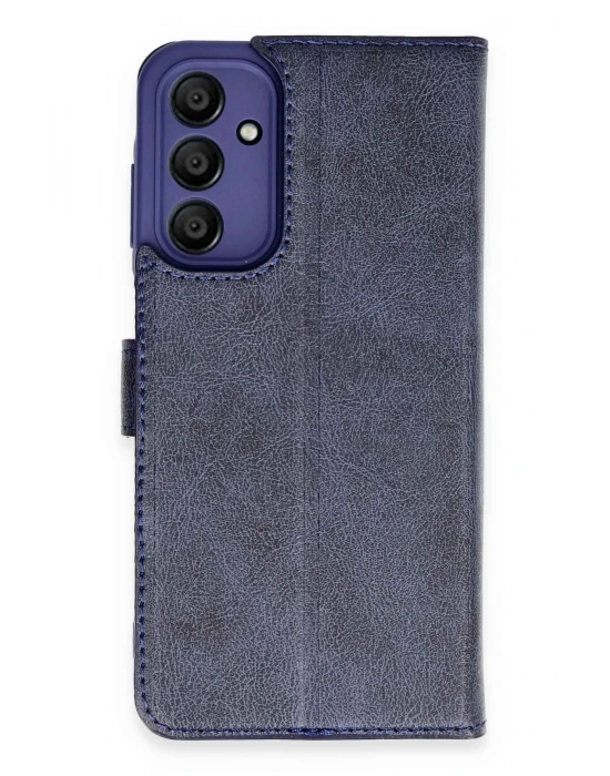 Newface Samsung Galaxy M15 Kılıf Trend S Plus Kapaklı Kılıf - Lacivert