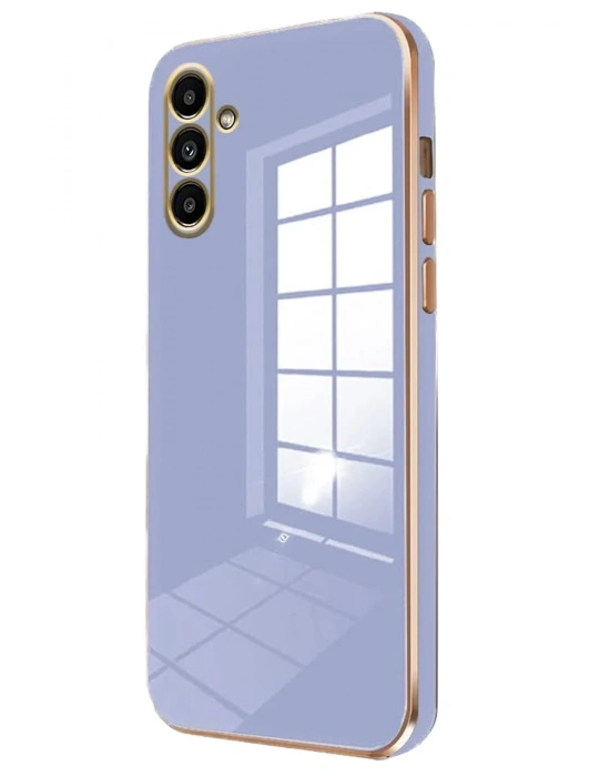 Newface Samsung Galaxy M15 Kılıf Volet Silikon - Mavi