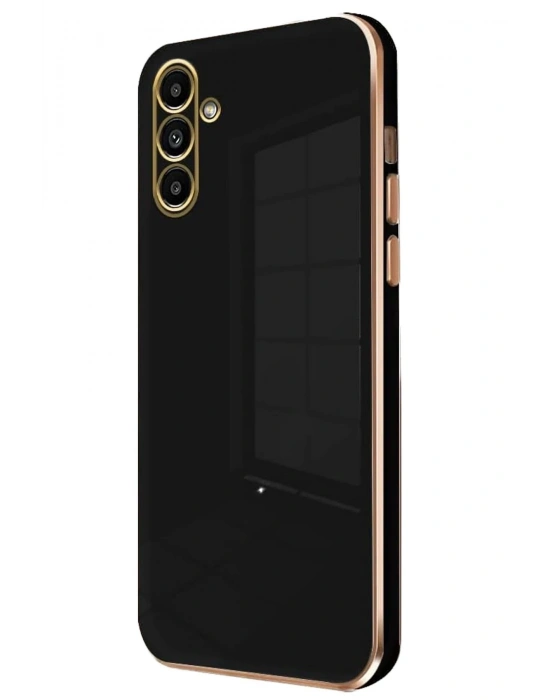 Newface Samsung Galaxy M15 Kılıf Volet Silikon - Siyah