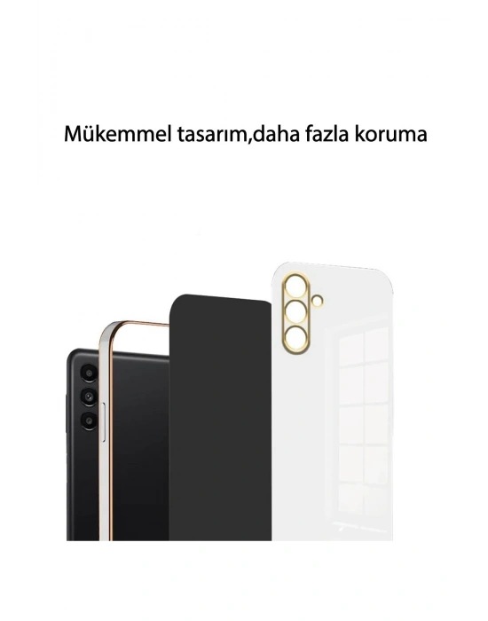 Newface Samsung Galaxy M15 Kılıf Volet Silikon - Siyah