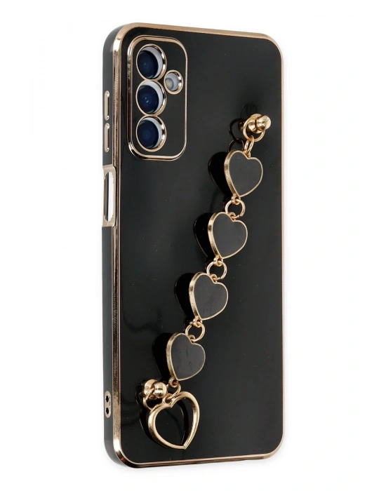 Newface Samsung Galaxy M23 Kılıf Esila Silikon - Siyah