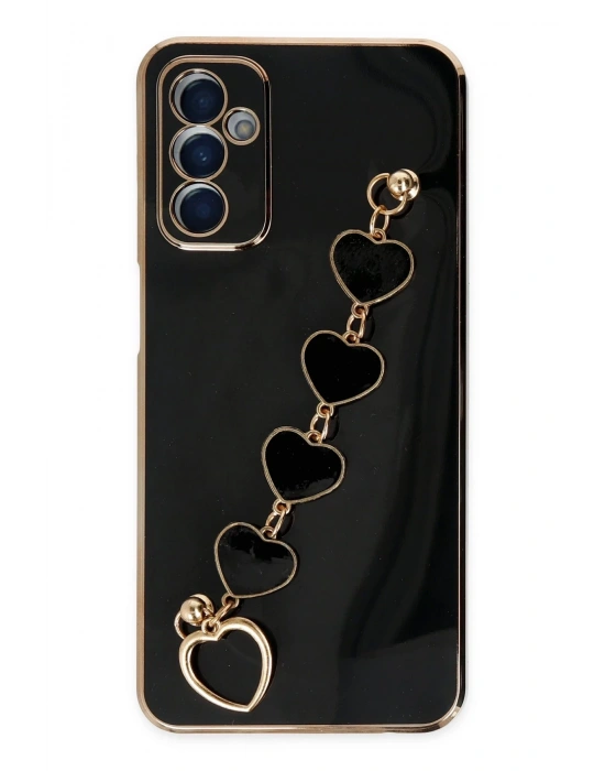 Newface Samsung Galaxy M23 Kılıf Esila Silikon - Siyah