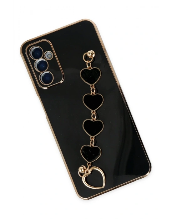 Newface Samsung Galaxy M23 Kılıf Esila Silikon - Siyah