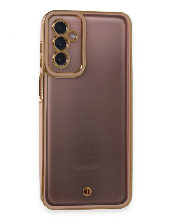 Newface Samsung Galaxy M23 Kılıf Liva Lens Silikon - Pudra