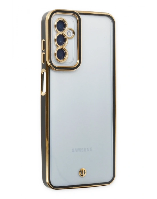 Newface Samsung Galaxy M23 Kılıf Liva Lens Silikon - Siyah