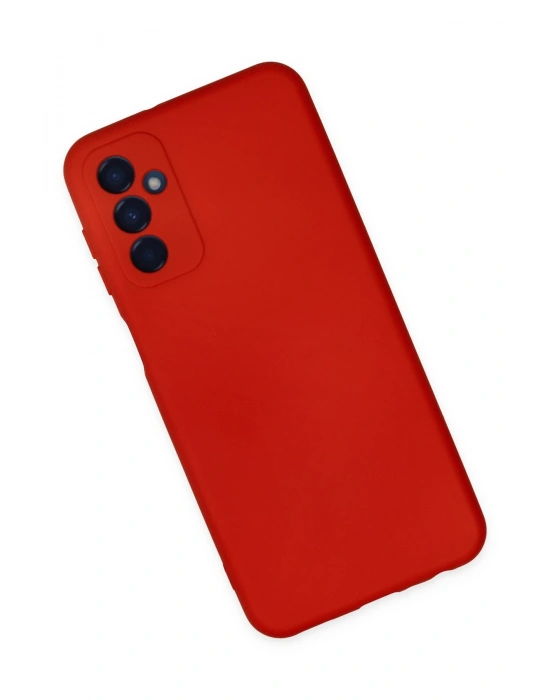 Newface Samsung Galaxy M23 Kılıf Nano içi Kadife Silikon - Kırmızı