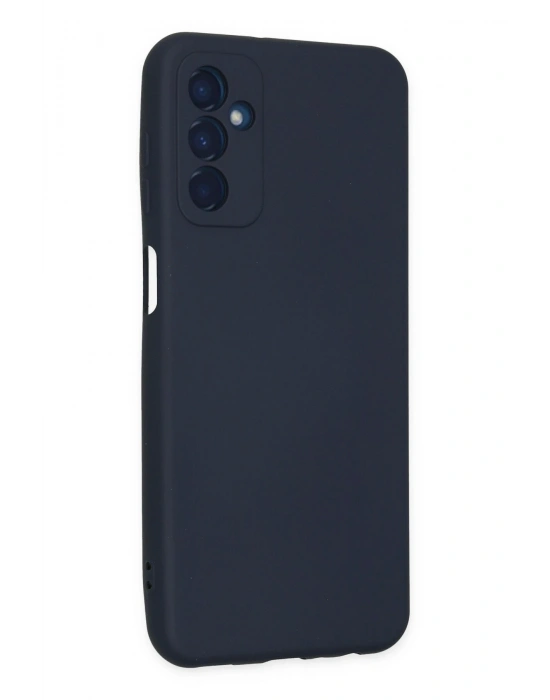 Newface Samsung Galaxy M23 Kılıf Nano içi Kadife Silikon - Lacivert