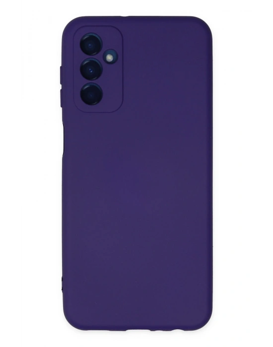 Newface Samsung Galaxy M23 Kılıf Nano içi Kadife Silikon - Mor