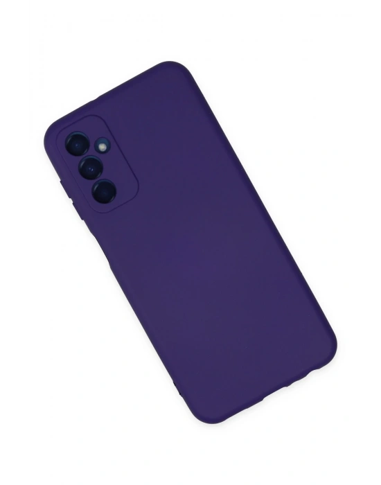 Newface Samsung Galaxy M23 Kılıf Nano içi Kadife Silikon - Mor