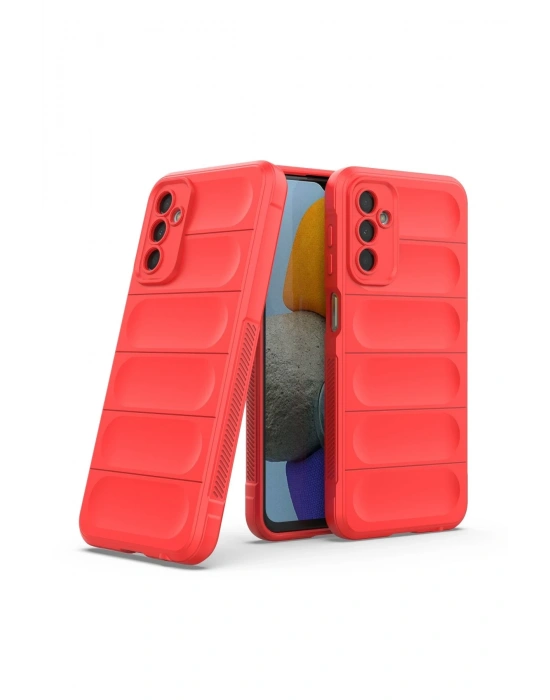 Newface Samsung Galaxy M23 Kılıf Optimum Silikon - Kırmızı