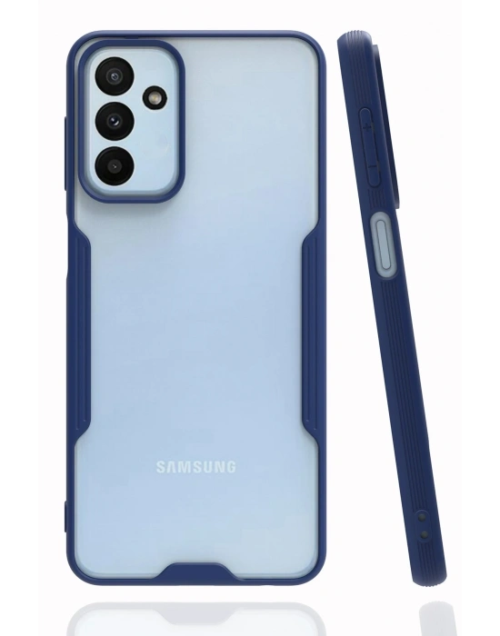 Newface Samsung Galaxy M23 Kılıf Platin Silikon - Lacivert