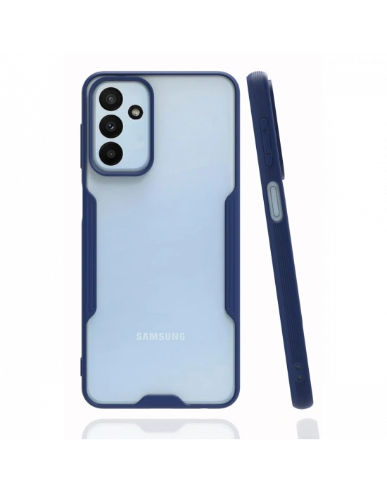 Newface Samsung Galaxy M23 Kılıf Platin Silikon - Lacivert