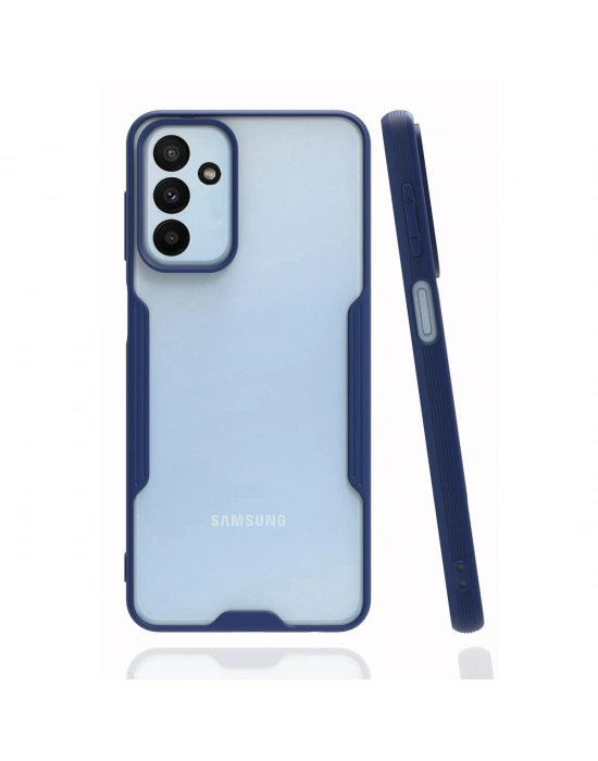 Newface Samsung Galaxy M23 Kılıf Platin Silikon - Lacivert