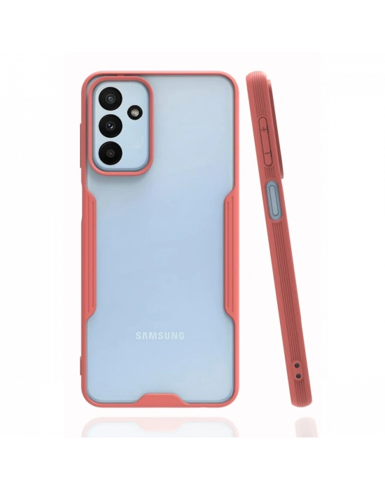 Newface Samsung Galaxy M23 Kılıf Platin Silikon - Pembe