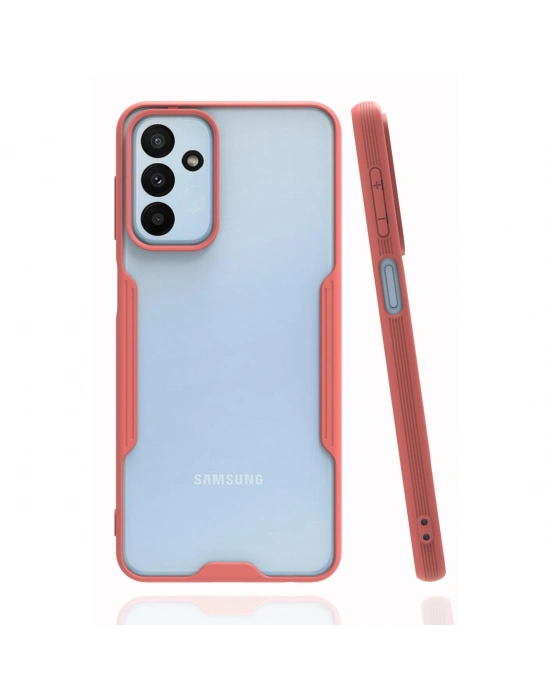 Newface Samsung Galaxy M23 Kılıf Platin Silikon - Pembe