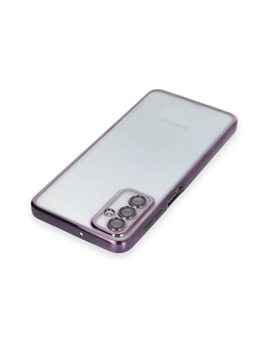 Newface Samsung Galaxy M23 Kılıf Razer Lensli Silikon - Mor