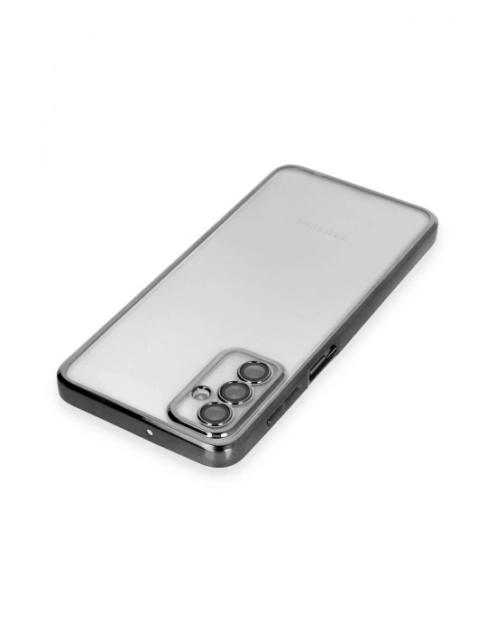 Newface Samsung Galaxy M23 Kılıf Razer Lensli Silikon - Siyah