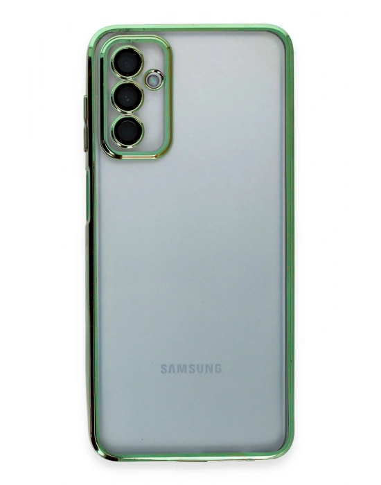 Newface Samsung Galaxy M23 Kılıf Razer Lensli Silikon - Yeşil
