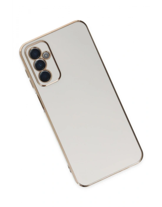 Newface Samsung Galaxy M23 Kılıf Volet Silikon - Beyaz