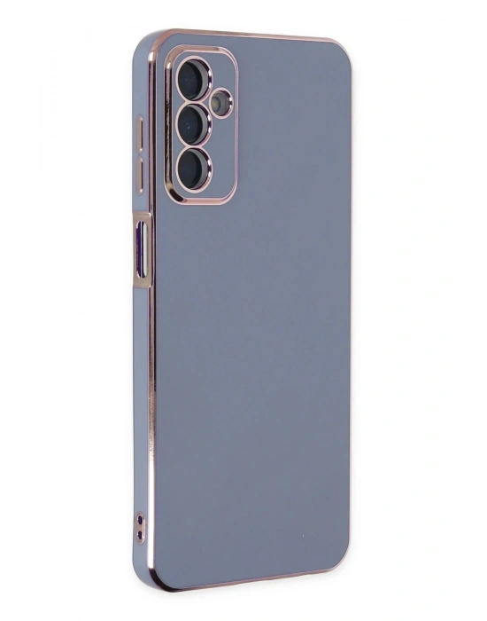 Newface Samsung Galaxy M23 Kılıf Volet Silikon - Mavi