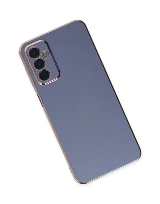 Newface Samsung Galaxy M23 Kılıf Volet Silikon - Mavi