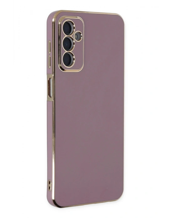 Newface Samsung Galaxy M23 Kılıf Volet Silikon - Mor