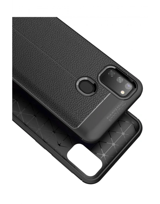 Newface Samsung Galaxy M30S Kılıf Auto Focus Kapak - Kırmızı