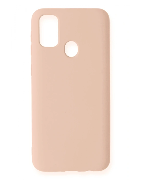 Newface Samsung Galaxy M31 Kılıf Nano içi Kadife Silikon - Pudra